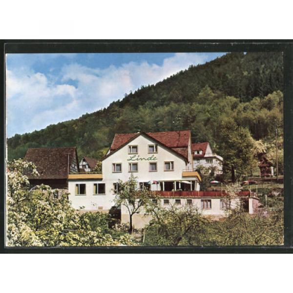 schöne AK Langenthal, Waldpartie mit Blick zum Gasthaus-Pension Zur Linde #1 image