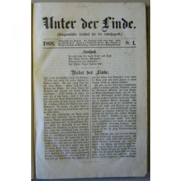 Zeitschrift “UNTER DER LINDE” LESESTOFF FÜR DIE SCHULJUGEND, 3 Jahrg. 1868-1871 #4 image