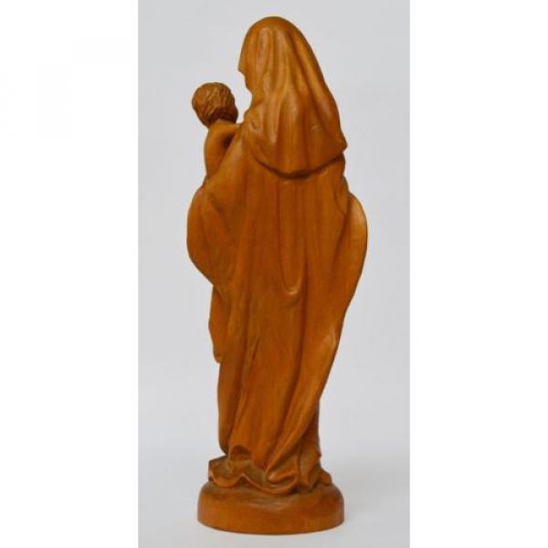 Skulptur Holz Linde handgeschnitzt Maria Muttergottes Madonna mit Kind H. 37 cm #5 image