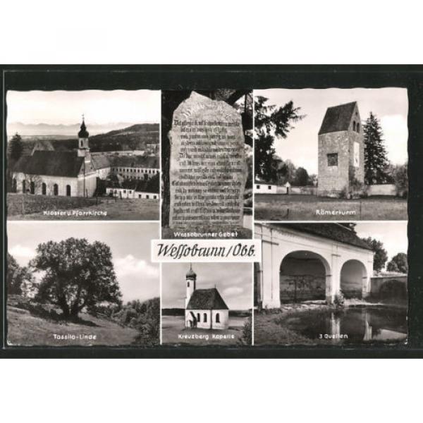 alte AK Wessobrunn, Tassilo-Linde, Römerturm, Wessobrunner Gebet #1 image