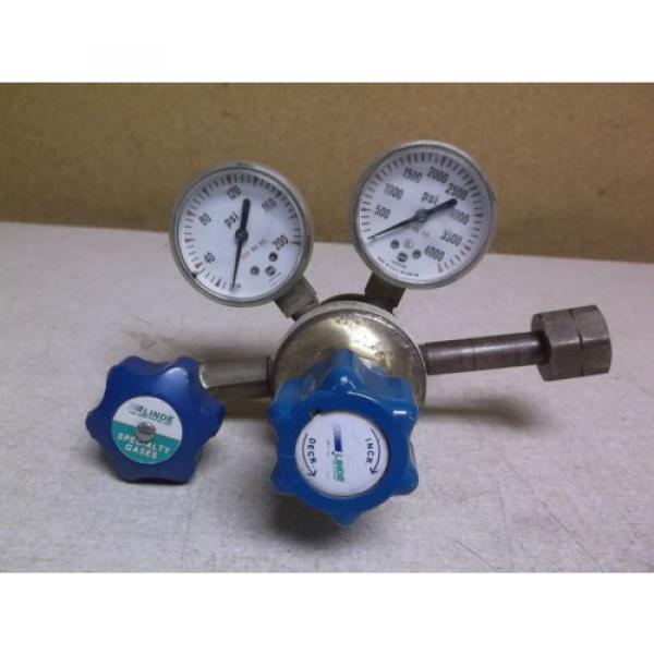 Linde Gas Regulator UPE-3-150 350 w/ 2 Pressure Gauges *FREE SHIPPING* #1 image