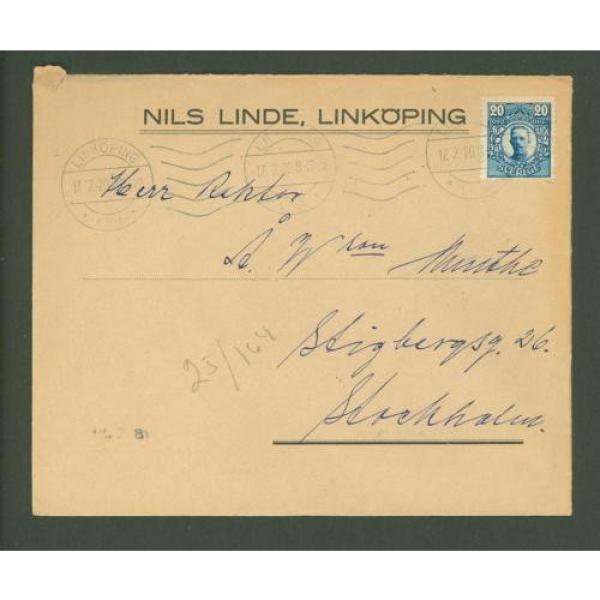 J Cover G01 Sweden 1920 Nils Linde Linkoping #1 image
