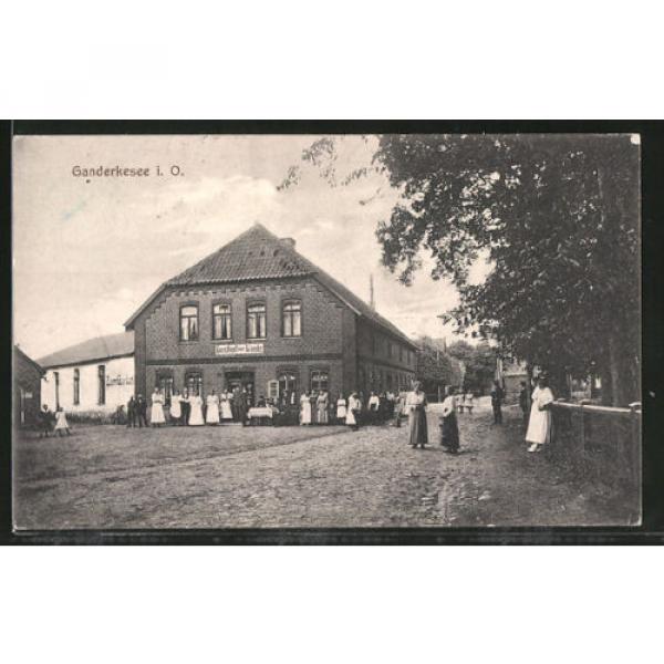 tolle AK Ganderkesee, Blick auf den Gasthof zur Linde 1918 #1 image