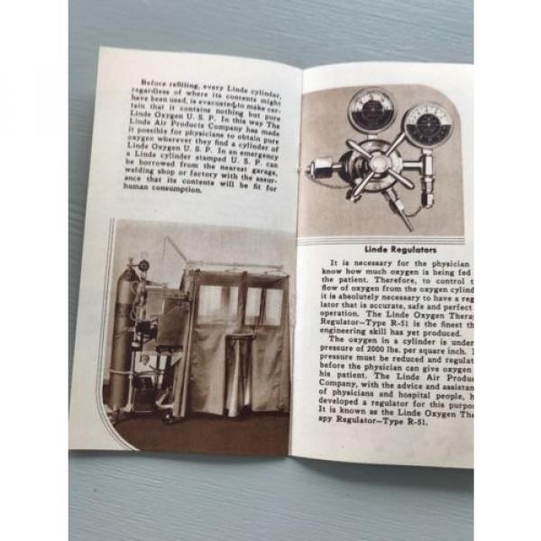 Vintage Linde Oxygen Therapy Brochure Medical Treatments 1934 Hospital Doctor #6 image