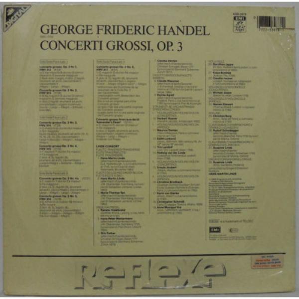 Handel - Concerti Grossi Op. 3 Alexander&#039;s Feast LINDE CONSORT 2LP Still Sealed #2 image