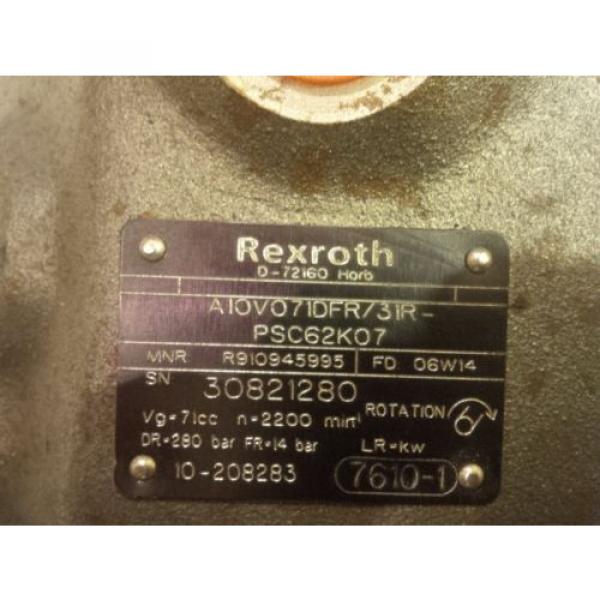 Rexroth variable displacement hydraulic piston pump #2 image