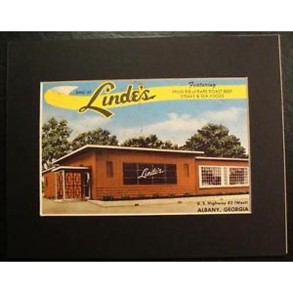 DINE AT LINDE&#039;S, U.S. HIGHWAY 82, ALBANY, GEORGIA, GA., Print #1 image