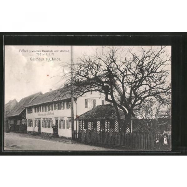 tolle AK Dobel, Gasthaus zur Linde 1917 #1 image