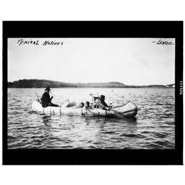 Typical natives,Ojibwa Indians,families,canoe,Native Americans,North,Linde,1913 #1 image