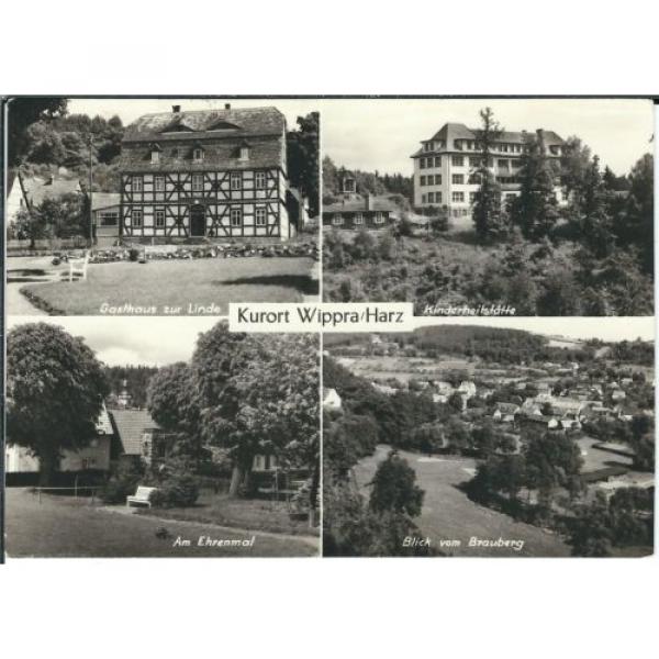 Ansichtskarte Wippra/Harz - Gasthaus Linde, Ehrenmal, Kinderheilstätte, Brauberg #1 image