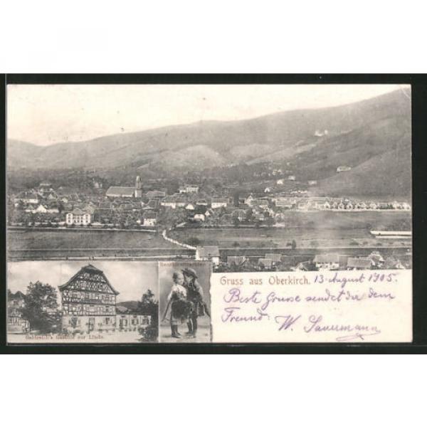 AK Oberkirch, Gesamtansicht, Geldreich´s Gasthof zur Linde, Renchthaltrachten #1 image