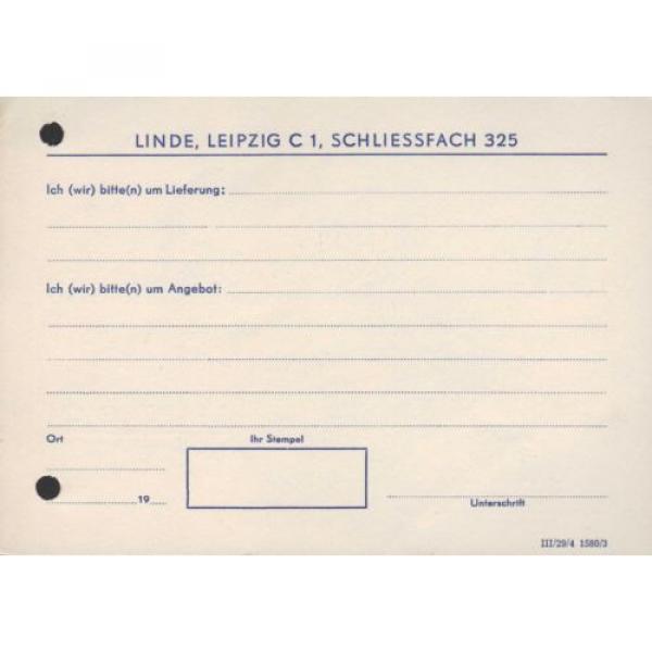 LEIPZIG, Postkarte 1950, Organisation Linde HINZ-Buchhaltung #2 image