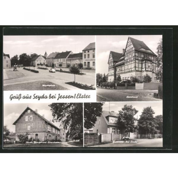 AK Seyda, Gaststätte Zur Linde, Kirchl. Pflege- und Altersheim, Marktplatz, Amt #1 image