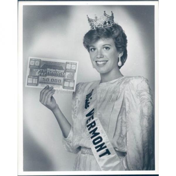 1985 Photo Miss Vermont Beauty Pageant Erica Vander Linde Tic Tac Dough America #1 image