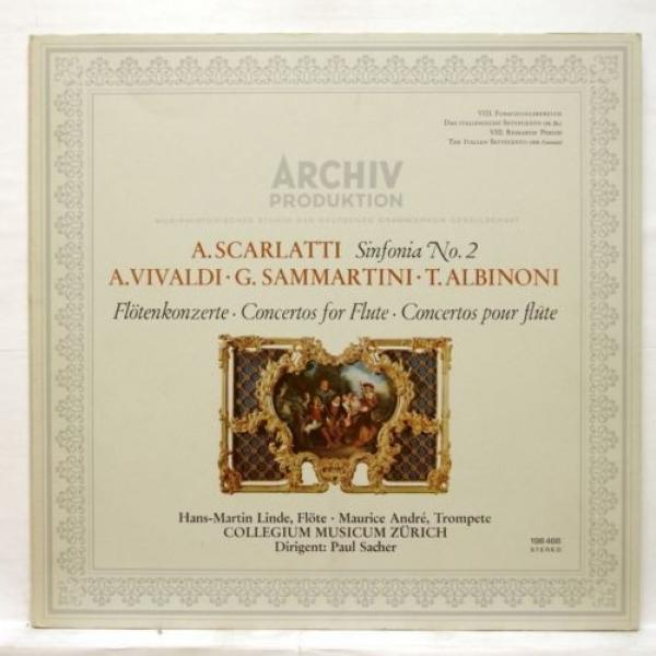 PAUL SACHER, HM LINDE - SCARLATTI sinfonia no.2 ARCHIV LP EX++ #1 image