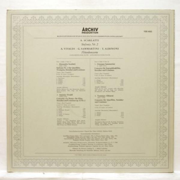 PAUL SACHER, HM LINDE - SCARLATTI sinfonia no.2 ARCHIV LP EX++ #2 image