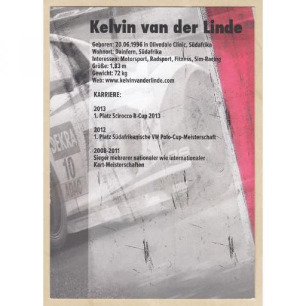 Kelvin van der Linde (ZA) - original signierte Autogrammkarte #2 image