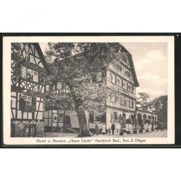 tolle AK Oberkirch, Hotel Pension Obere Linde, Bes. Z. Dilger 1927 #1 image