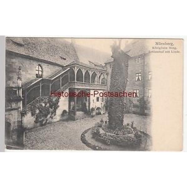 (109653) AK Burg Nürnberg, Schlosshof mit Linde, um 1904 #1 image