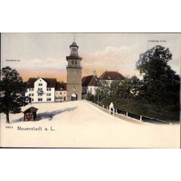 Ak Neuenstadt am Kocher Alte Linde, Blick auf den Turm und... - 1443276 #1 image