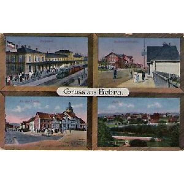 Berbra, Bahnhof-An der Linde-Bahnhofstraße, Ak von 1918 #1 image
