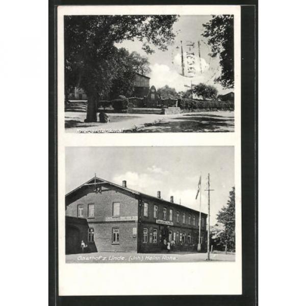 schöne AK Hassendorf, Gasthof zur Linde v. H. Rohe, Kriegerdenkmal 1937 #1 image
