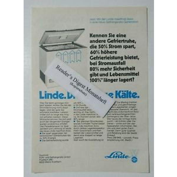Werbeanzeige/advertisement A5: Linde maxifrost 3000 Gefriertruhe 1980(041016159) #1 image