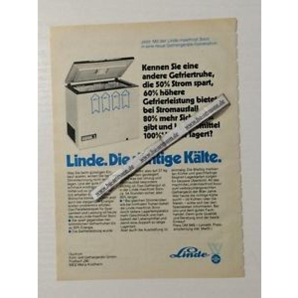 Werbung ca A5: Linde Gefriertruhe 1980 (15081429) #1 image