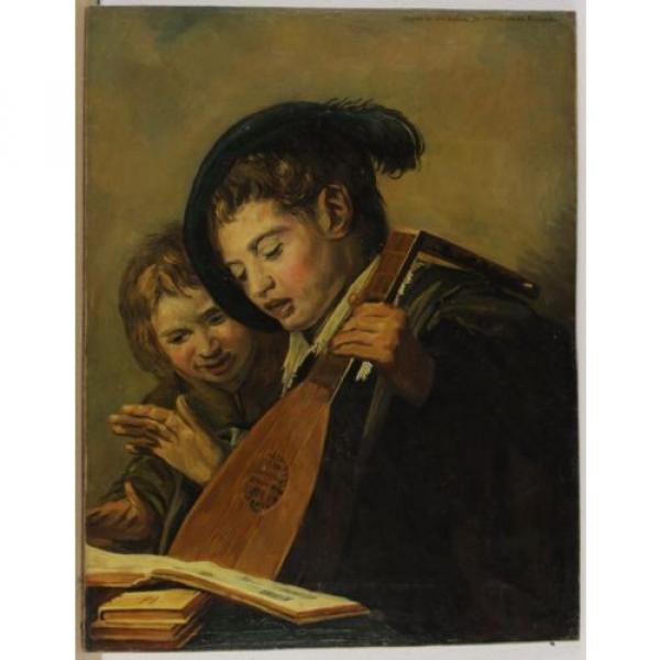 Signé J. v. du Linde Jr Musizierende Enfants Art des Rembrandt ou Hals ? #2 image