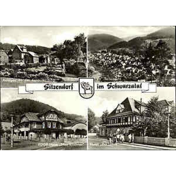 DDR Postkarte Thüringen SITZENDORF Schwarzatal 1982 ua. Hotel Zur Linde, FDGB H. #1 image