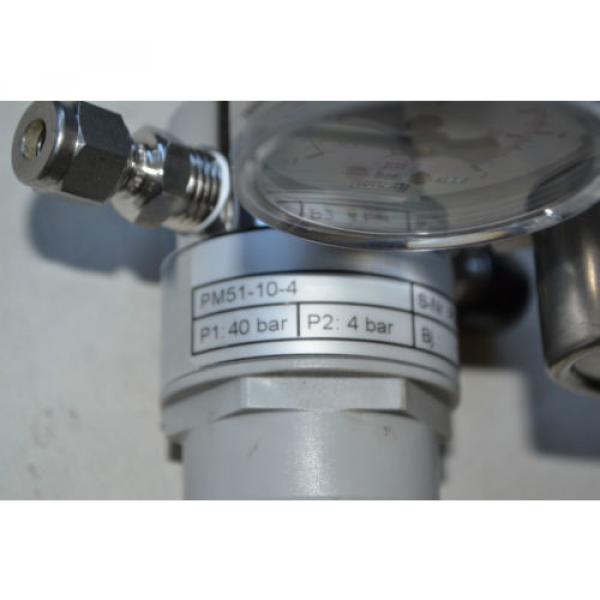 Linde Druck Regler + Afriso Membranfeder Manometer RF50IK1.2 /D3+Wika Manometer #5 image