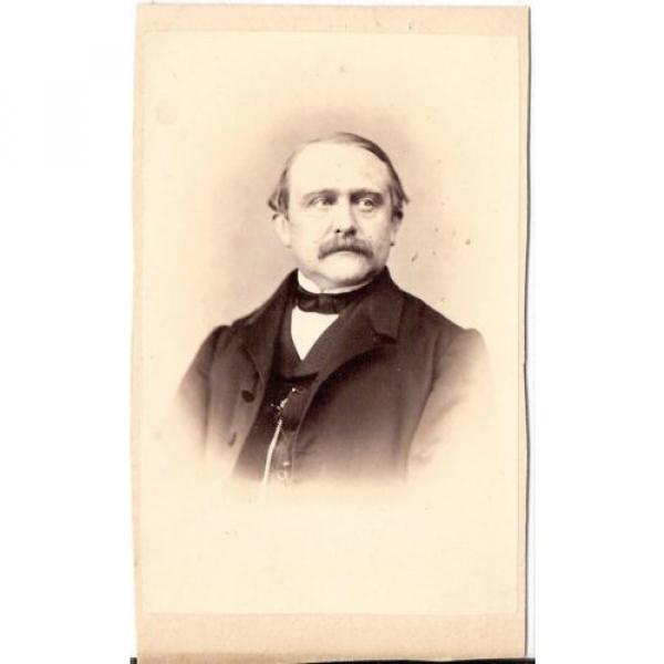 A. Linde CDV photo Herrenportrait - Gotha 1860er #1 image