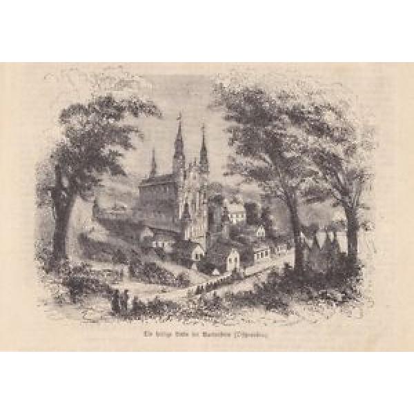 Bartenstein, Die heilige Linde bei Bartenstein, Holzstich um 1860, Blatt-, Bildg #1 image