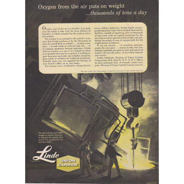1957 Linde Union Carbide: Oxygen From the Air Puts on Weight (26907) #1 image