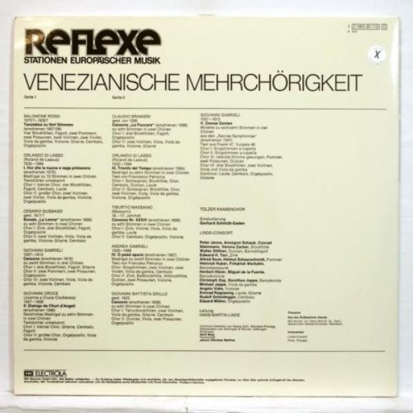 LINDE CONSORT - VENETIAN POLYCHORAL MUSIC - EMI Reflexe LP NM #2 image