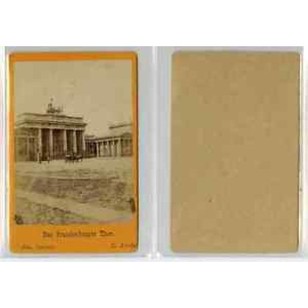 E. Linde, Allemagne, Berlin La porte de Brandebourg CDV vintage albumen carte de #1 image