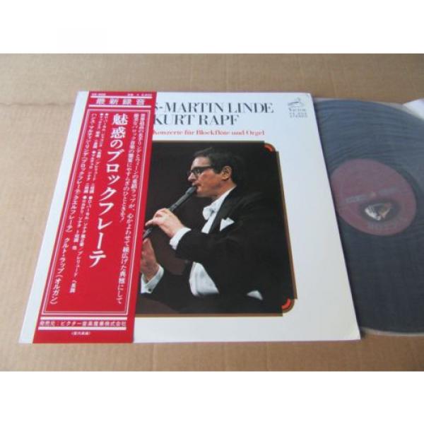 HANS MARTIN LINDE RECORDER &amp; ORGAN CONCERTOS PURCELL VICTOR JAPAN AUDIOPHILE LP #1 image