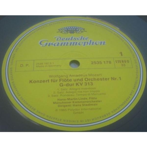 Mozart Flute Concertos Nos. 1 &amp; 2 Linde / Nicolet DGG 2535 178 LP EX #2 image