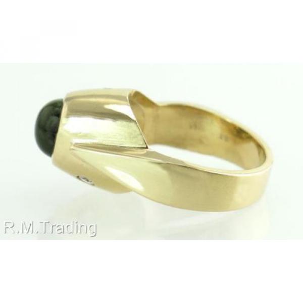 Estate Designer 14K Gold 2.00ct Linde Star Sapphire &amp; Genuine Diamond Ring #3 image