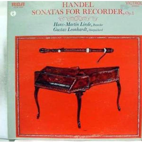 LINDE LEONHARDT handel sonatas for recorder op. 1 LP Mint- VICS-1429 Vinyl 1969 #1 image