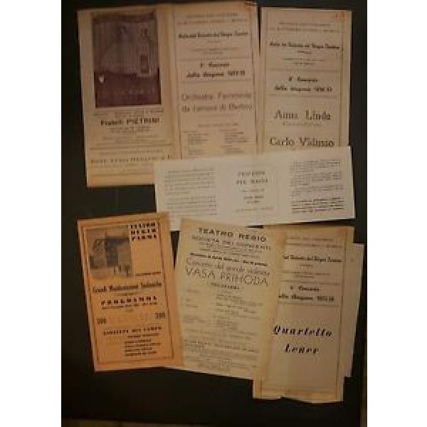 TEATRO REGIO PARMA lotto 6  programmi musicali 1932 - 1938 Prihoda  Linde Lener #1 image
