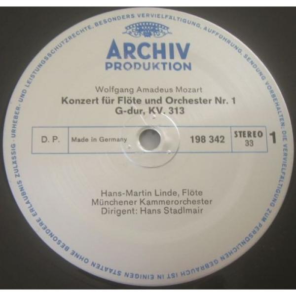 Mozart Flute / Oboe Concerto Linde - Holliger - Stadlmair ARCHIV 198342 lp EX #2 image
