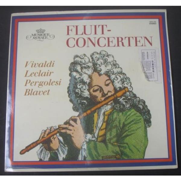 Flute concertos Vivaldi Leclair Pergolesi Blavet Linde Schaeffer Nicolet lp EX #1 image