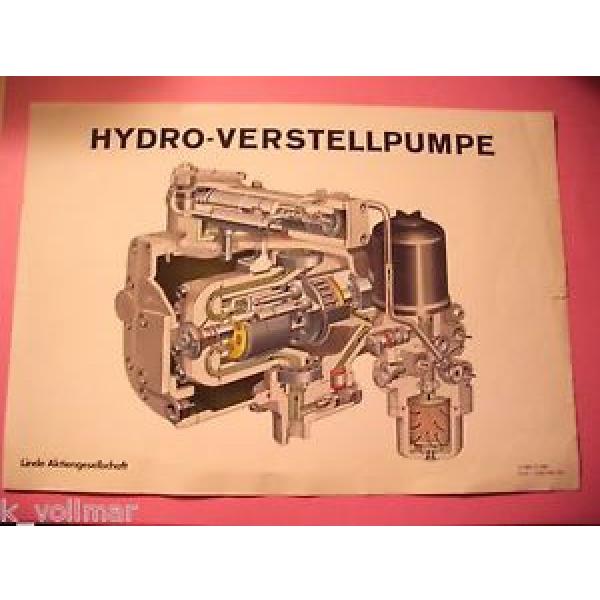✪ Prospekt Linde Hydraulik Hydro Verstellpumpe Pumpe Querschnitt A 1885 T5 1269 #1 image