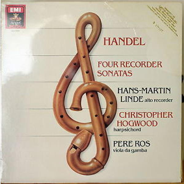HANDEL: Four Recorder Sonatas-SEALED1983DGTL LP HANS-MARTIN LINDE/HOGWOOD PROMO #1 image