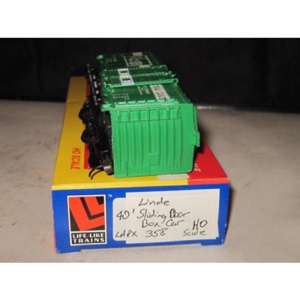 HO Scale Life-Like Linde Union Carbide 40&#039; Sliding Door Box Car LAPX #358 #6 image