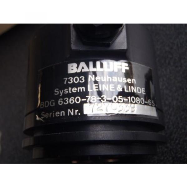 Lot of 2  Balluff BDG 6360-78-3-05-1080-65  LEINE &amp; LINDE Incremental Encoder #6 image