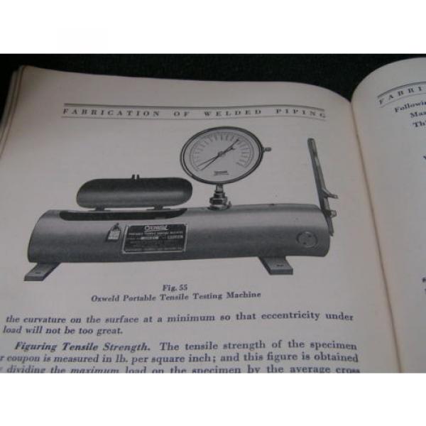 Vintage FABRICATION OF WELDED PIPING 4th ed - 1937 LINDE Union Carbide -FREESHIP #12 image