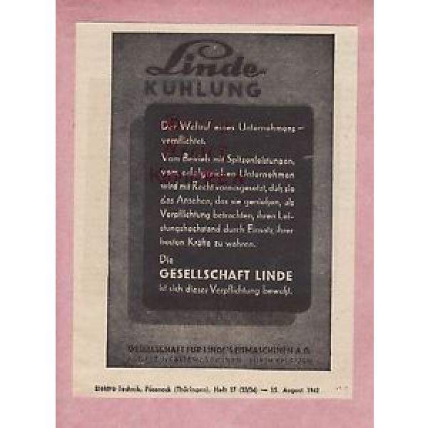 SÜRTH-KÖLN, Werbung 1942, Gesellschaft Linde Kühlung Eis-Maschinen AG #1 image