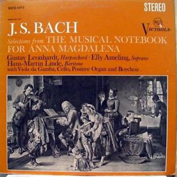 LEONHARDT AMELING LINDE bach selections from musical notebook LP VG+ VICS 1317 #1 image